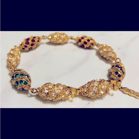 Jacqueline B.Kennedy designed fabrajae egg bracelet. - Picture 1 of 4